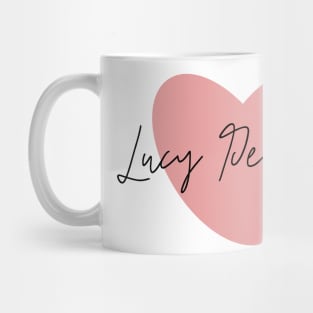 Lucy Pevensie Pink Heart Mug